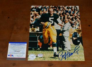 Paul Hornung Autographed Signed 8x10 Photo Nfl Green Bay Packers Psa