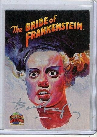 1991 Topps Universal Monsters The Bride Of Frankenstein Signed By Basil Gogos