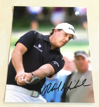 Golf Legend Pga Champion Phil Mickelson Signed Autographed 8x10 Photo