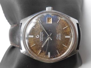 Very Rare Vintage Swiss Made Certina Club 2000 Mens Automatic Wristwatch