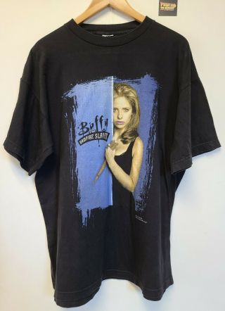 Vtg 90s Buffy The Vampire Slayer Tv Show T Shirt Mens Size Xl Fox Sarah Michelle