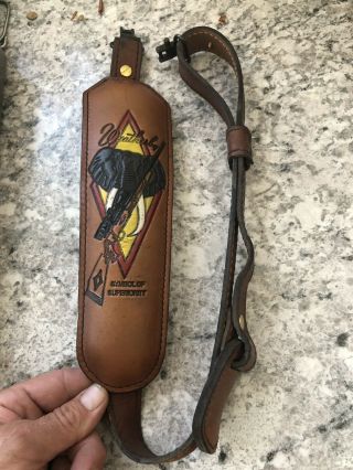 Vintage Torel Leather Rifle Sling Weatherby