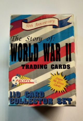 1992 Pacific The Story Of: World War 2 1 - 110 Trading Card Set