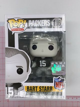 Funko Pop Packers 116 Bart Starr Black And White Vinyl Figure Not A03