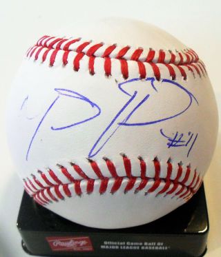 Michael Hermosillo Signed Official Major League Baseball W/coa L.  A.  Angels