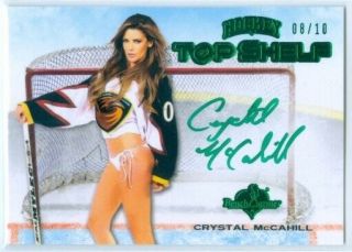 Crystal Mccahill " Green Top Shelf Autograph Card 08/10 " Benchwarmer Hockey 2014