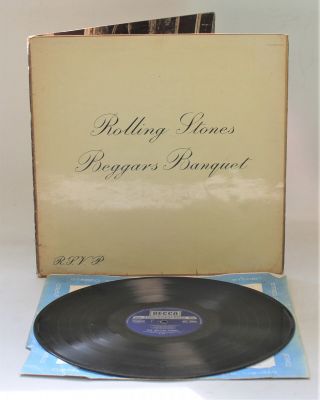 The Rolling Stones ‘beggars Banquet’ 1968 Vinyl Stereo Lp In Gatefold - B73