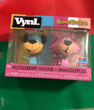 Funko Vynl Huckleberry Hound And Snagglepuss 2018 Nycc Exclusive Collectibles
