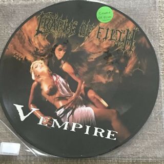 Cradle Of Filth Vempire Or Dark Faerytales Ltd Ed Picture Disc W/ Nudity