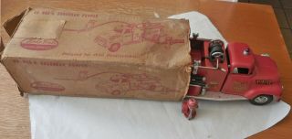 VINTAGE 1956 TONKA NO.  950 - 6 SUBURBAN PUMPER BOX RARE 2