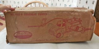 VINTAGE 1956 TONKA NO.  950 - 6 SUBURBAN PUMPER BOX RARE 4