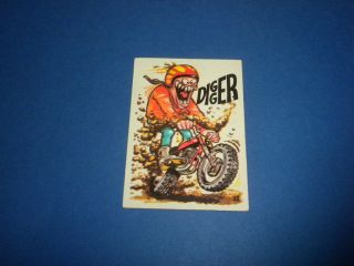 Silly Cycles Sticker Card 32 Donruss 1972 Odd Rods Related