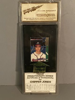 1992 Classic Best Chipper Jones Rookie Baseball Card Treat Pro Autographs Braves