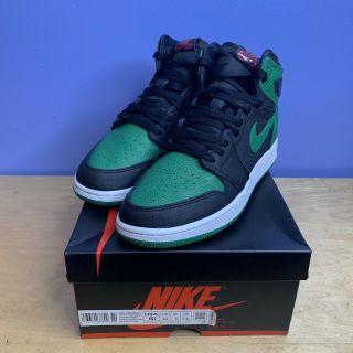 Authentic Nike Air Jordan Retro 1 High Pine Green Black Gs Size 6.  5