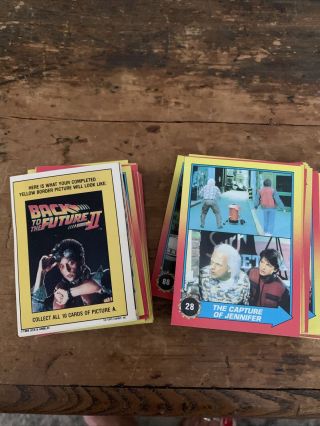 Topps Back To The Future Part 2 (1989) Trading Card Sticker Full Set