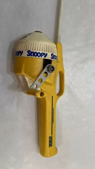 Zebco Snoopy Fishing Rod,  Collectible Yellow Childrens’ Zebco,  Brunswick Co.