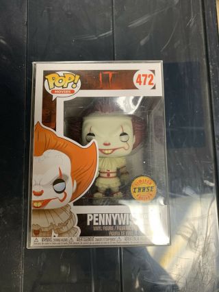 Funko Pop It Pennywise With Boat 472 Chase Figure W/ Protector