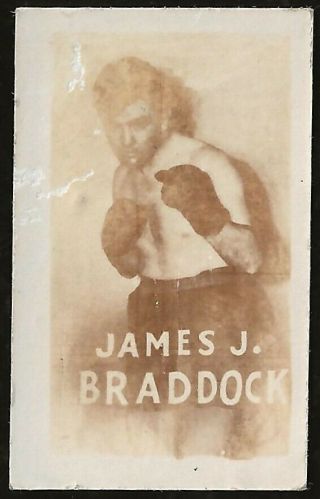 1948 Topps Magic Photo Card Boxing Champions - James J.  Braddock 14a