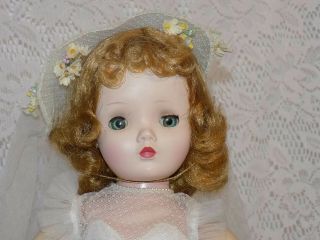 Vintage Binnie Walker Cissy Face Bride Doll All