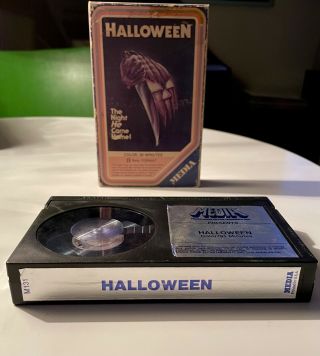 Vtg HALLOWEEN Horror 1978 Movie BETA Tape w\ CASE Betamax MEDIA Not VHS 2