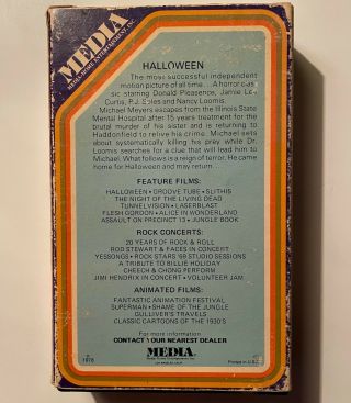 Vtg HALLOWEEN Horror 1978 Movie BETA Tape w\ CASE Betamax MEDIA Not VHS 3