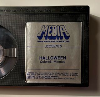 Vtg HALLOWEEN Horror 1978 Movie BETA Tape w\ CASE Betamax MEDIA Not VHS 6