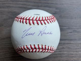 Tim Raines Hof White Sox Expos Autographed Omlb Baseball Sports Integrity