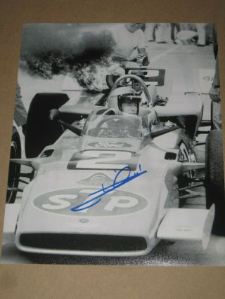 Mario Andretti Signed 8x10 Photo Indy 500 Nascar Racing Autograph
