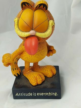 Garfield Collectible " Attitude Is Everything " Bobblehead Westland Giftware