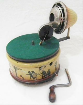 Rare Vintage Table Top Nifty Nirona Phonograph Gramophone 78 Rpm Record Player