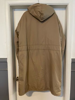 Vintage Grenfell Men ' s Long Winter Coat Jacket Made in England Size 42 Large L 5