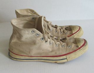 Vintage 60s Converse Chuck Taylor All - Star Sneakers High - Top Blue Label Shoe 8.  5