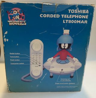 Marvin the Martian Looney Tunes Telephone Phone 1997 Toshiba - 2
