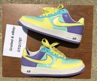 Size 10 - Rare Vintage 2006 Nike Air Force 1 Low Easter Egg Authentic