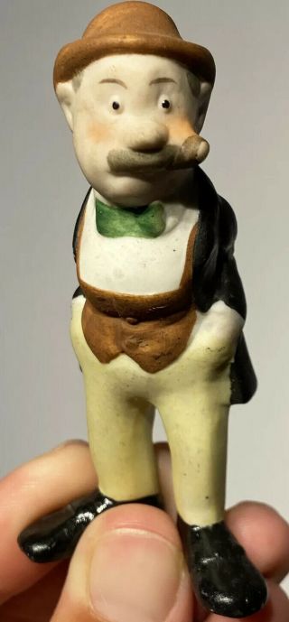 Early Antique 1920’s German Bisque Comic Character Dinty Moore Marked Germany