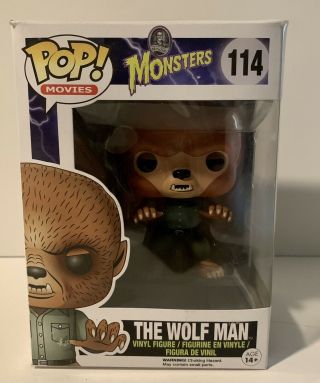 The Wolf Man 114 Funko Pop Movies Universal Monsters Small Box Flaw 2