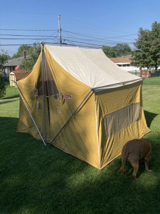 Vintage Coleman Oasis Canvas Tent 8492a810