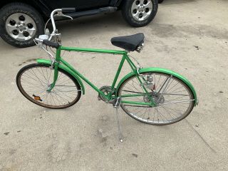 1973 Schwinn Suburban Vintage Cruiser Bike College Green Collectible Men Bicycle