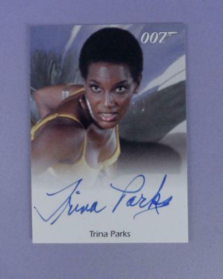 007 James Bond 2010 Heroes & Villains Autograph Card - Trina Parks As Thumper