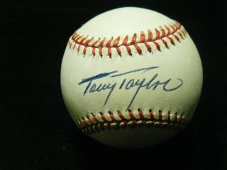 Vintage Tony Taylor (d - 2020) Phillies All Star Signed Nl White Baseball