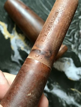 VINTAGE E.  V.  IVERSON WOODEN DUCK CALL 3