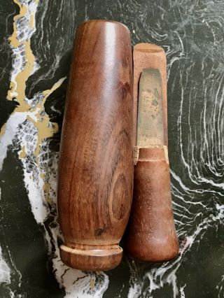 VINTAGE E.  V.  IVERSON WOODEN DUCK CALL 4