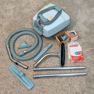 Eureka Princess Model 705 Vacuum Cleaner W/ Attachments Bags Extension - Vintage
