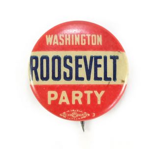 1912 Theodore " Teddy " Roosevelt Presidential Political Campaign Pinback Button