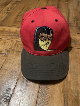 Rare Vintage Scorpion Snapback Hat American Needle Mortal Kombat Cap 1993