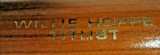 Willie Hoppe Titlist 20oz Pool Cue Brunswick 57 " Vintage 1 Piece Billiard Stick