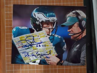 Doug Peterson Signed 8x10 Photo Philadelphia Eagles Autographed Philly Special B