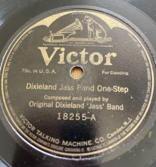 First Jazz Dixieland Jass Band " Livery Stable Blues " 78 Victor 18255 V,