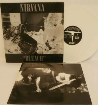 Nirvana Bleach Sub Pop White Vinyl 2002