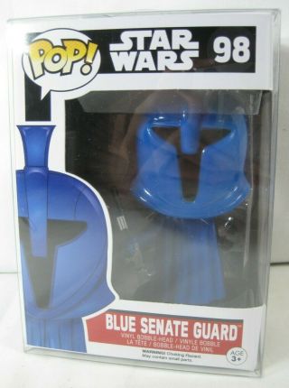 Funko Pop Star Wars 98 Blue Senate Guard - In Soft Protector